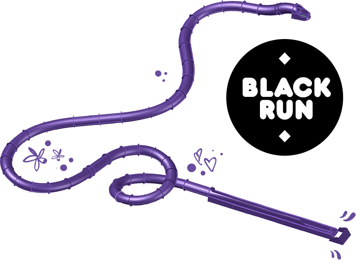 black run slide